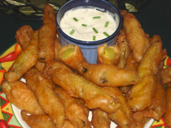 Beer-Battered Dill Pickles