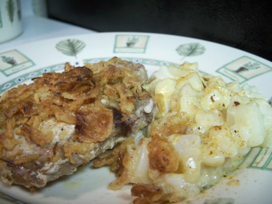 Pork Chop and Potato Bake Recipe