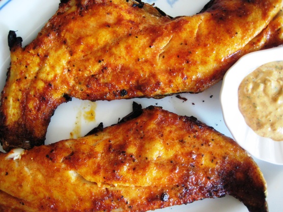 Barbecued Spiced Fish Recipe - Genius Kitchen