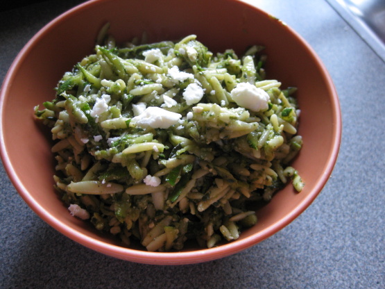 Basil Zucchini Orzo Salad