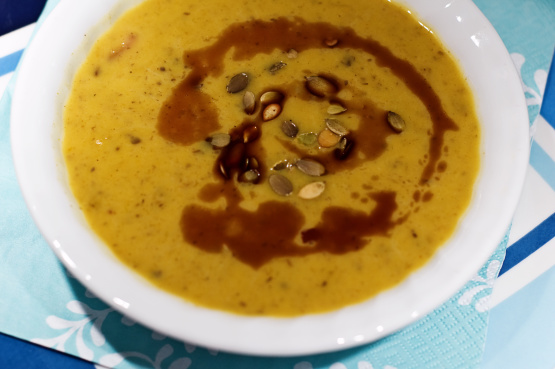 Curried Pumpkin and Mushroom Soup