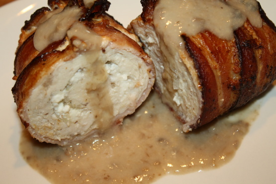 Rachael Ray's Bacon Wrapped Chicken With Blue Cheese and Pecans Recipe - Food.com