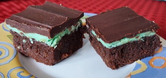Creme De Menthe Brownies