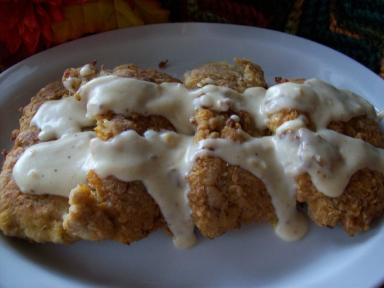 Texas-Style Chicken Fried Steak With Cream Gravy Recipe - Food.com