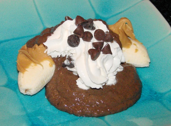 No-Sugar-Added Peanut Butter & Chocolate Banana Split Pudding