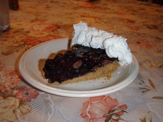 Blueberry Icebox Pie