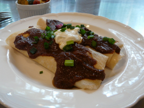 Crepes with Chicken & Mole