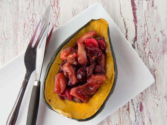 Cranberry Apple Stuffed Squash