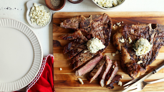 Steak with Blue Cheese Butter Recipe - Food.com