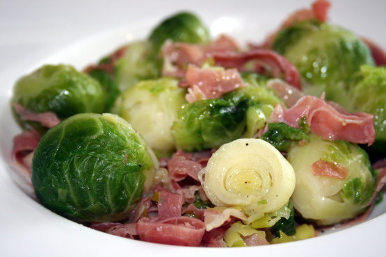Uncle John's Brussels Sprouts With Prosciutto and Leeks Recipe  - Food.com