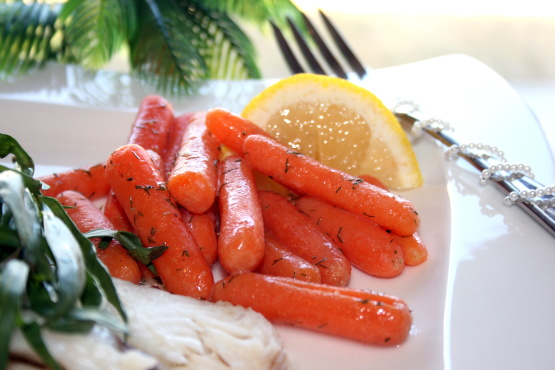 Baby Carrots With Dill Butter