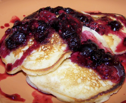 Lemon Pancakes With Berry Topping Recipe - Genius Kitchen