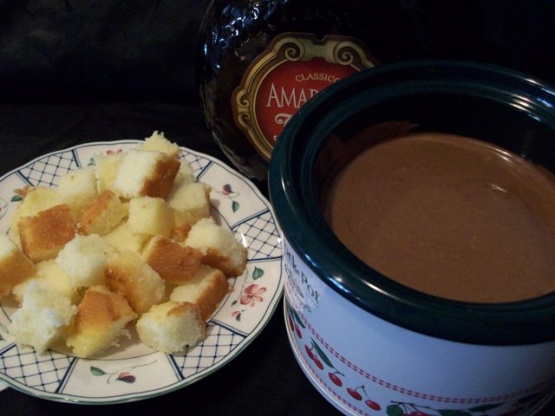 Slow Cooker Amaretto Chocolate Fondue Recipe - Food.com
