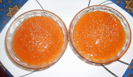 Raw Persimmon & Banana Pudding