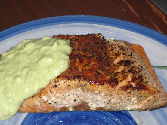 Salmon With Creamy Avocado Sauce Recipe - Food.com