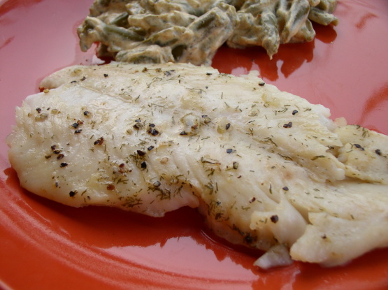 Broiled Fish with Dill Butter