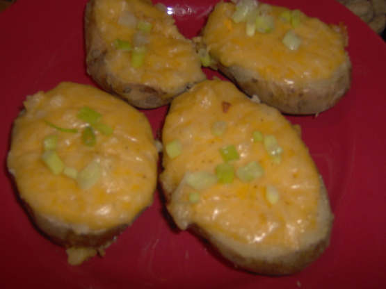 Twice-baked Cheddar Potatoes