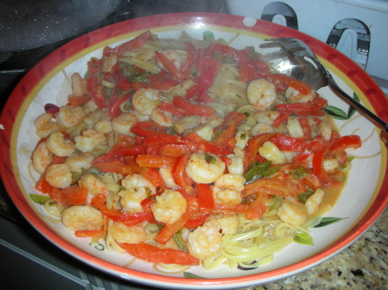 Linguine with Spicy Shrimp Sauce