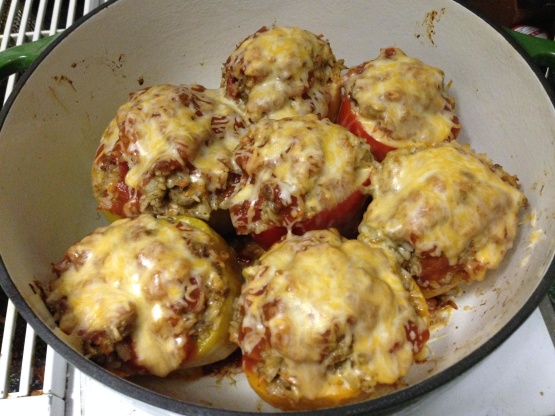Uncle Bill's Stuffed Sweet Peppers