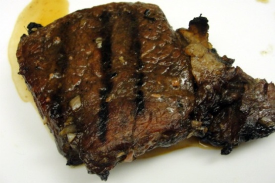 Grilled Beef Tenderloin Steaks In Balsamic Marinade Recipe ...