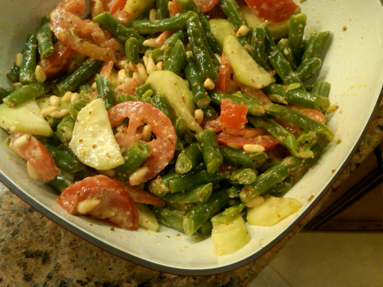 marinated green bean salad