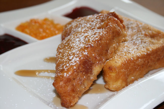 Deep fry french toast