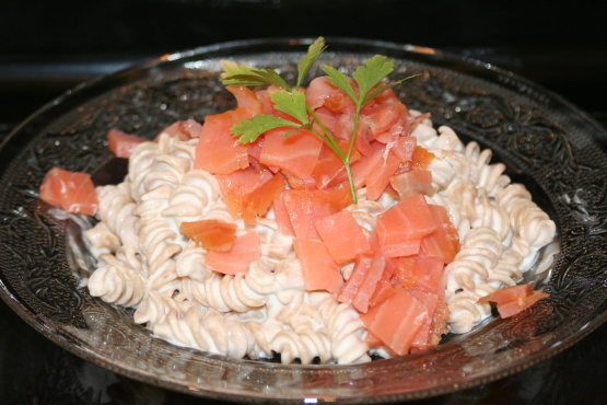 Cream Cheese and Lox Pasta