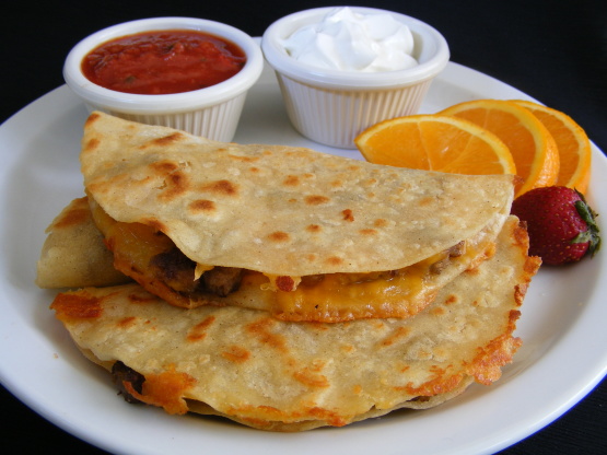 Sausage Cheese Quesadillas