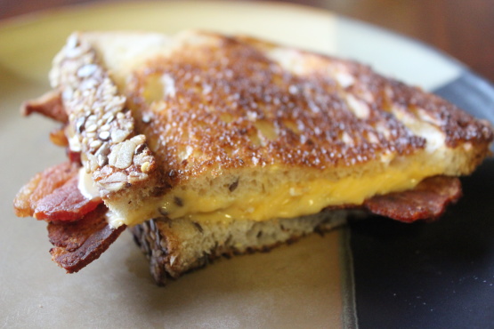 Grilled Cheese and Bacon Sandwich