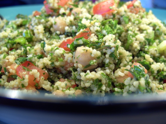 Tabouli And Chickpea Couscous Salad Recipe - Genius Kitchen