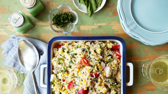 Chopped Orzo Salad