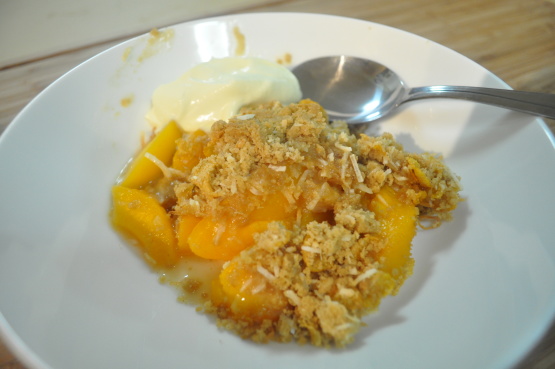 Peach Crumble Crunch Recipe - Genius Kitchen