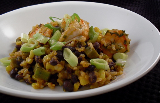 Shrimp With Black Beans, Okra & Fresh Corn Recipe - Food.com