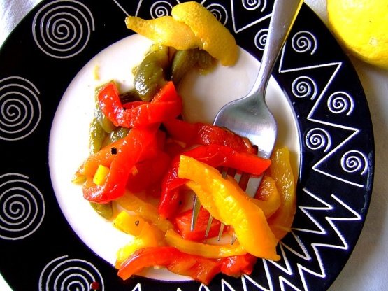 Quick and Tangy Marinated Sweet Peppers Recipe - Food.com