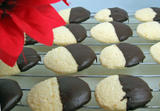 Chocolate-Dipped Orange Cookies Recipe - Food.com