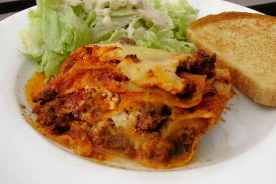 Easy Lasagna With Cottage Cheese Recipe - Food.com