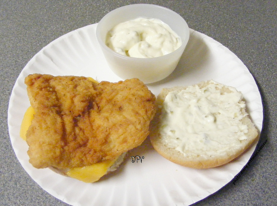 Fried Cod for Fish and Chips With Tartar Sauce