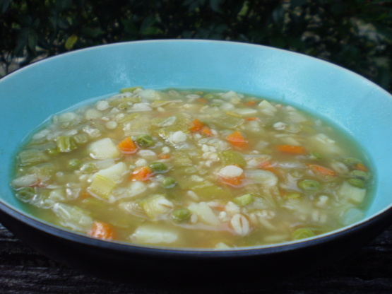 Warming Barley And Vegetable Soup Recipe - Genius Kitchen