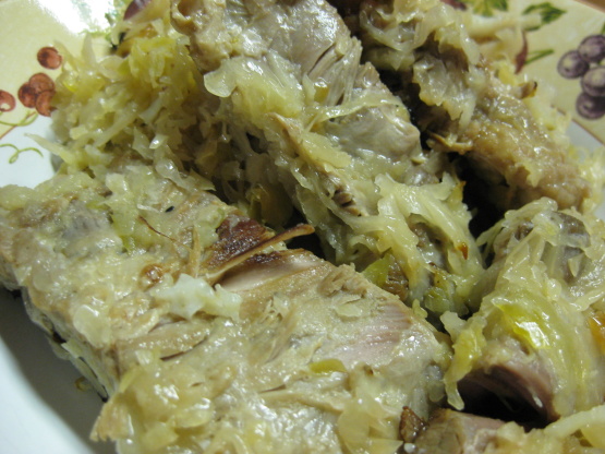 Spare Ribs With Sauerkraut Recipe - Food.com