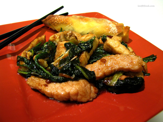 Pork With Spinach Stir Fry Recipe - Genius Kitchen