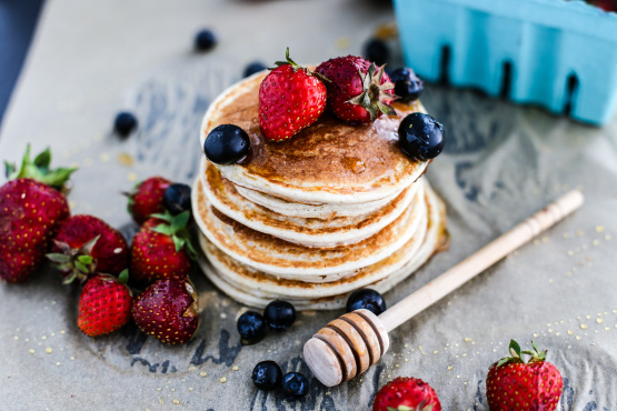 Oatmeal Cottage Cheese Pancakes