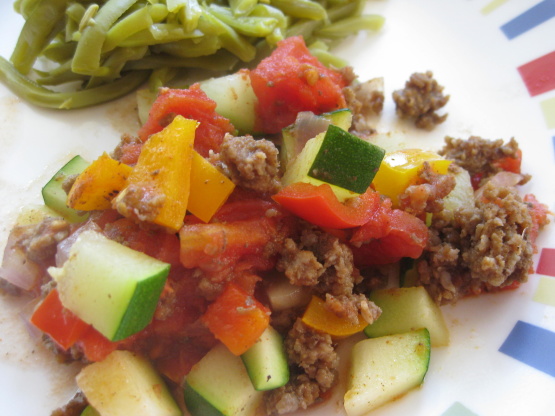 Zucchini Beef Skillet