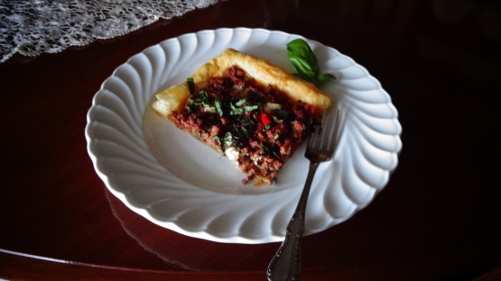 Ground Turkey Puff Pizza