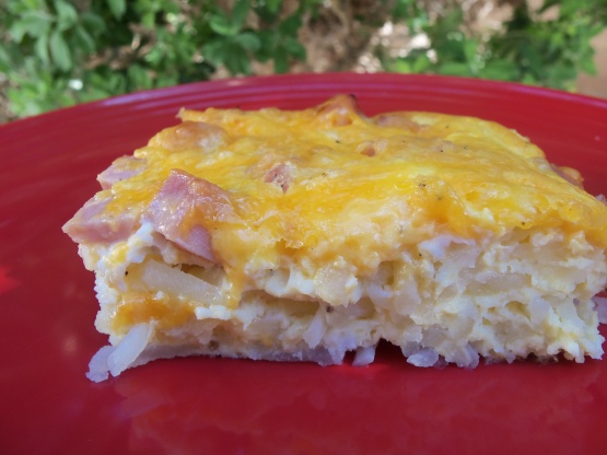 Low Fat Egg And Ham Breakfast Casserole Recipe - Genius Kitchen