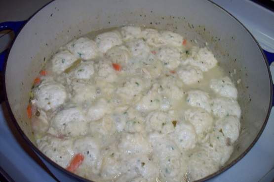 Chicken And Dumplings -Northern Style Dough Balls, Not Flat N Recipe ...