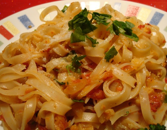 Linguine With Red Pesto Clam Sauce Recipe - Food.com