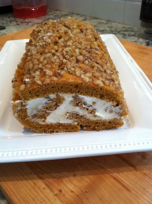 Pumpkin Roll Cake