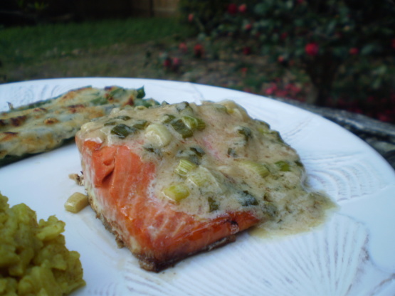 Salmon With Wine Mustard Sauce Recipe - Food.com