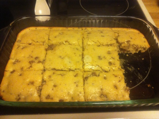 Easy Sausage Pancake Casserole