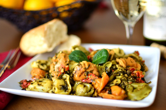 Ravioli or Tortellini With Pesto and Spinach Recipe - Food.com